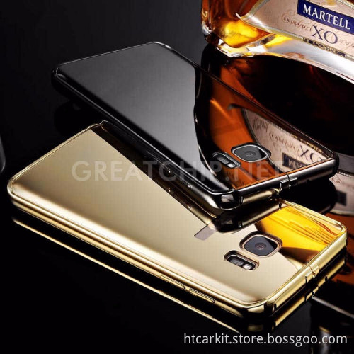 New coming original KXX mirror back metal bumper frame cell phone case for samsung galaxy s7